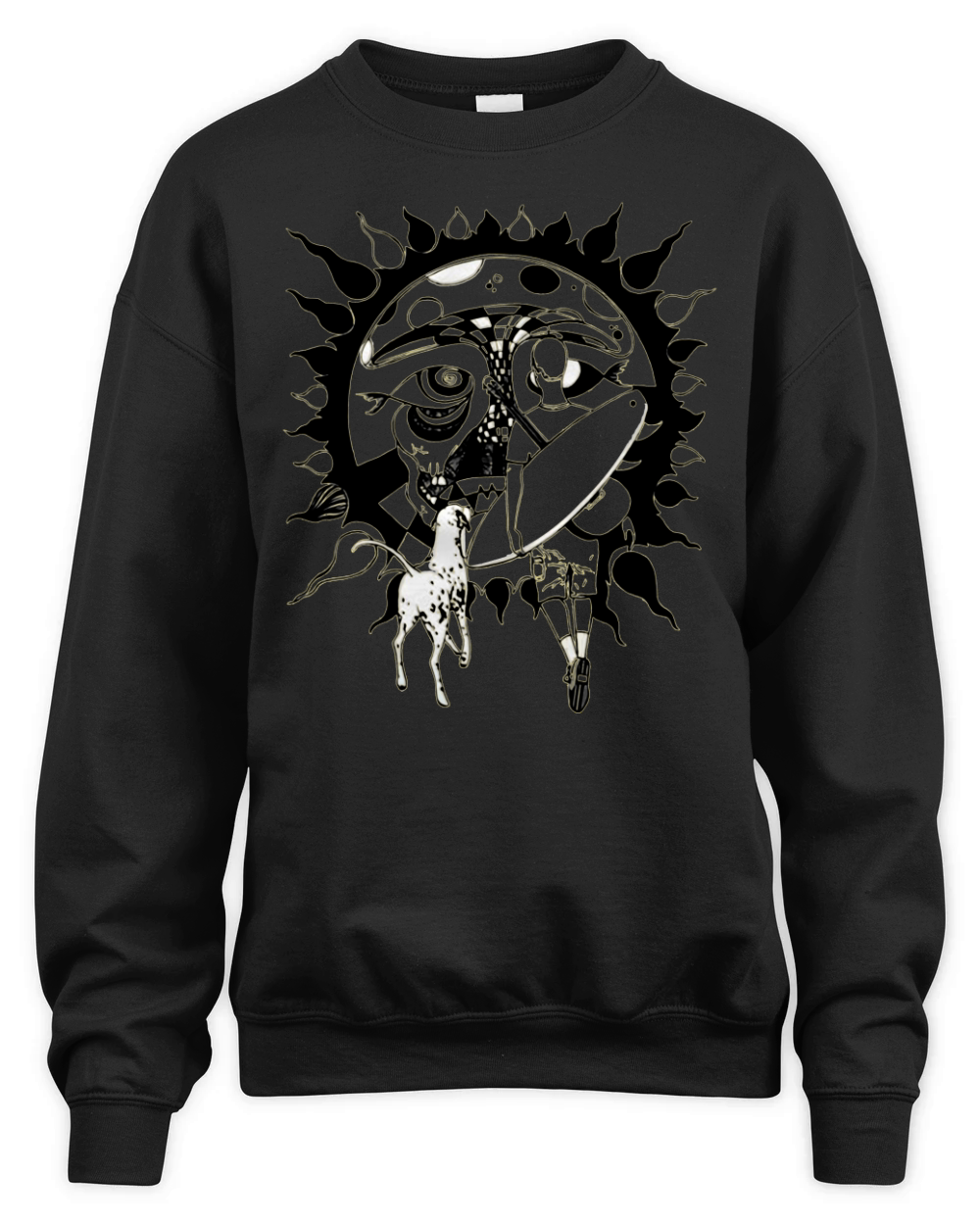 Sublime Sun Logo Unisex Premium Crewneck Sweatshirt
