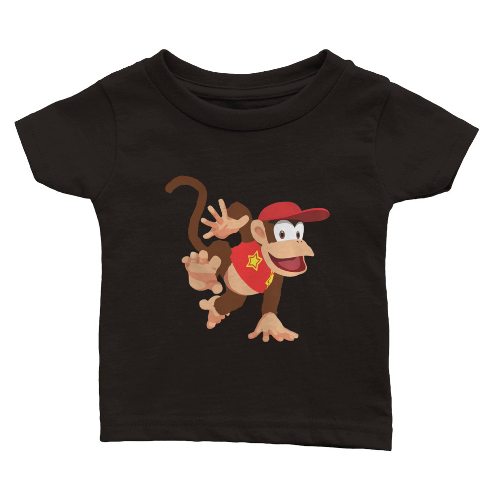 Diddy Kong (vector) T-Shirt Classic Baby Crewneck T-shirt