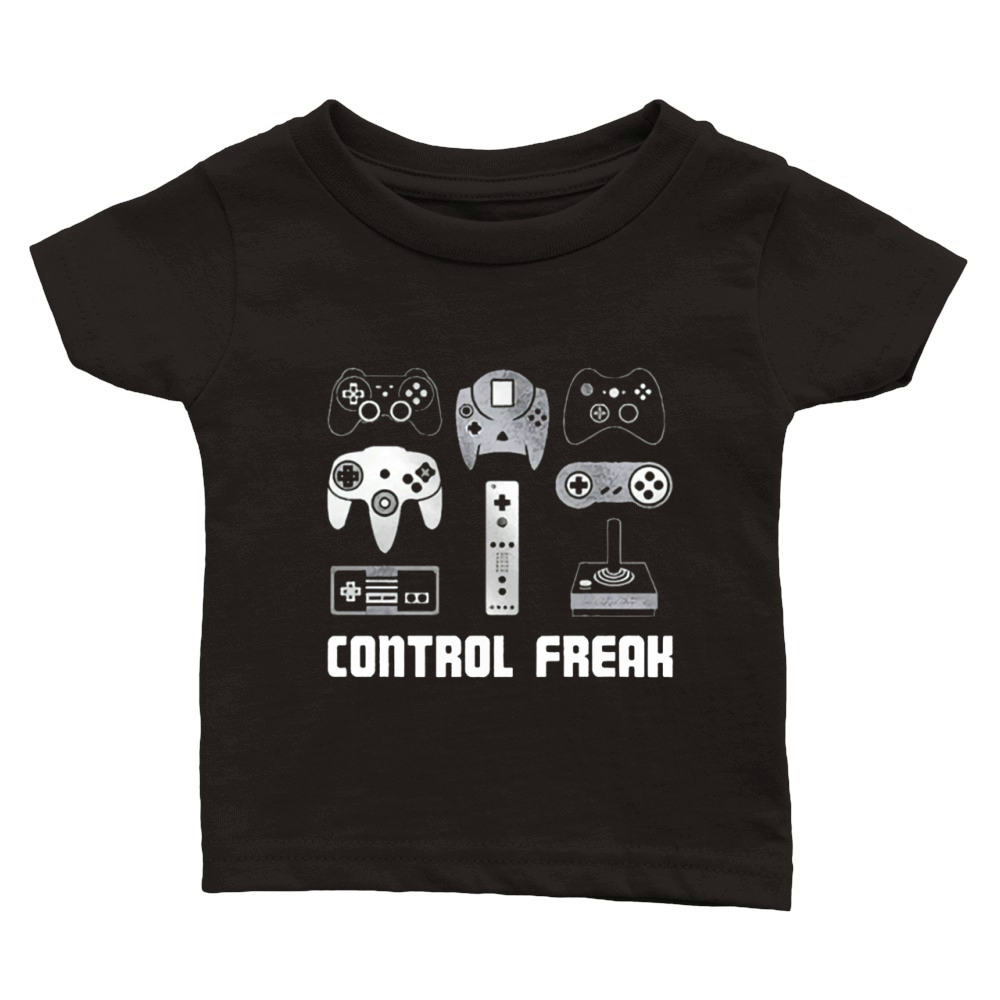 Video Game Control Freak Classic Baby Crewneck T-shirt