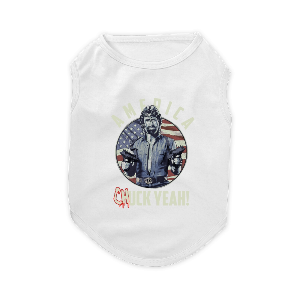 Official Chuck Norris America Pet T-Shirt