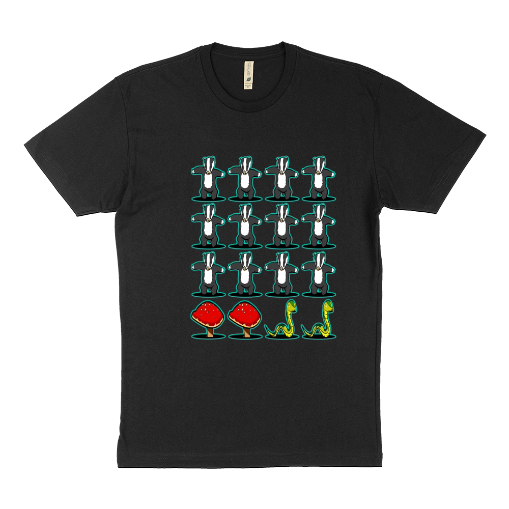 badger badger mushroom snake Sustainable T-Shirt