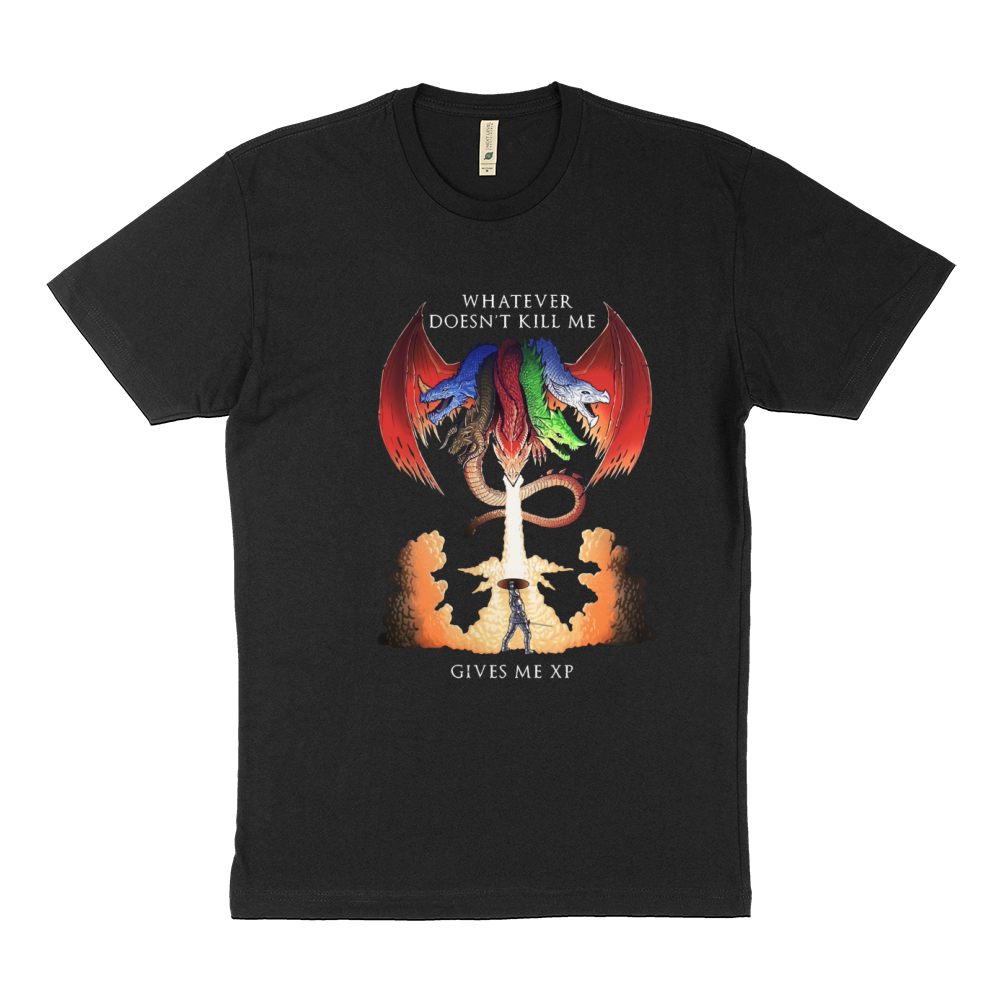 Dungeons and Dragons Tiamat whatever doesn’t kill me gives me xp Sustainable T-Shirt