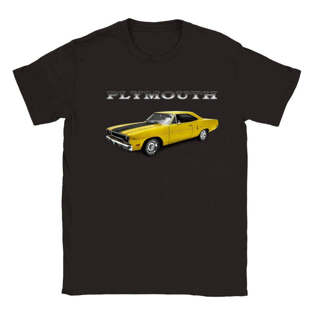1970 Plymouth Road Runner Yellow Classic Kids Crewneck T-shirt