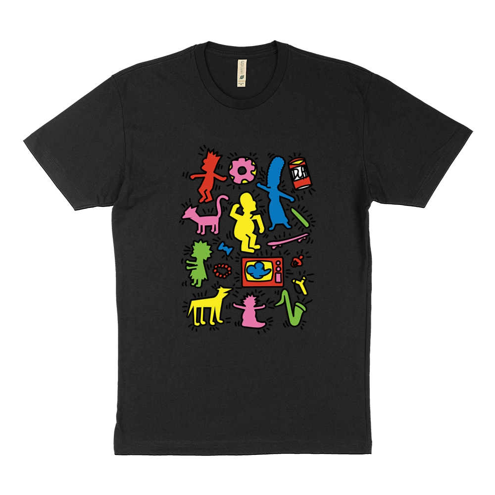 Simpsons Keith Haring Sustainable T-Shirt