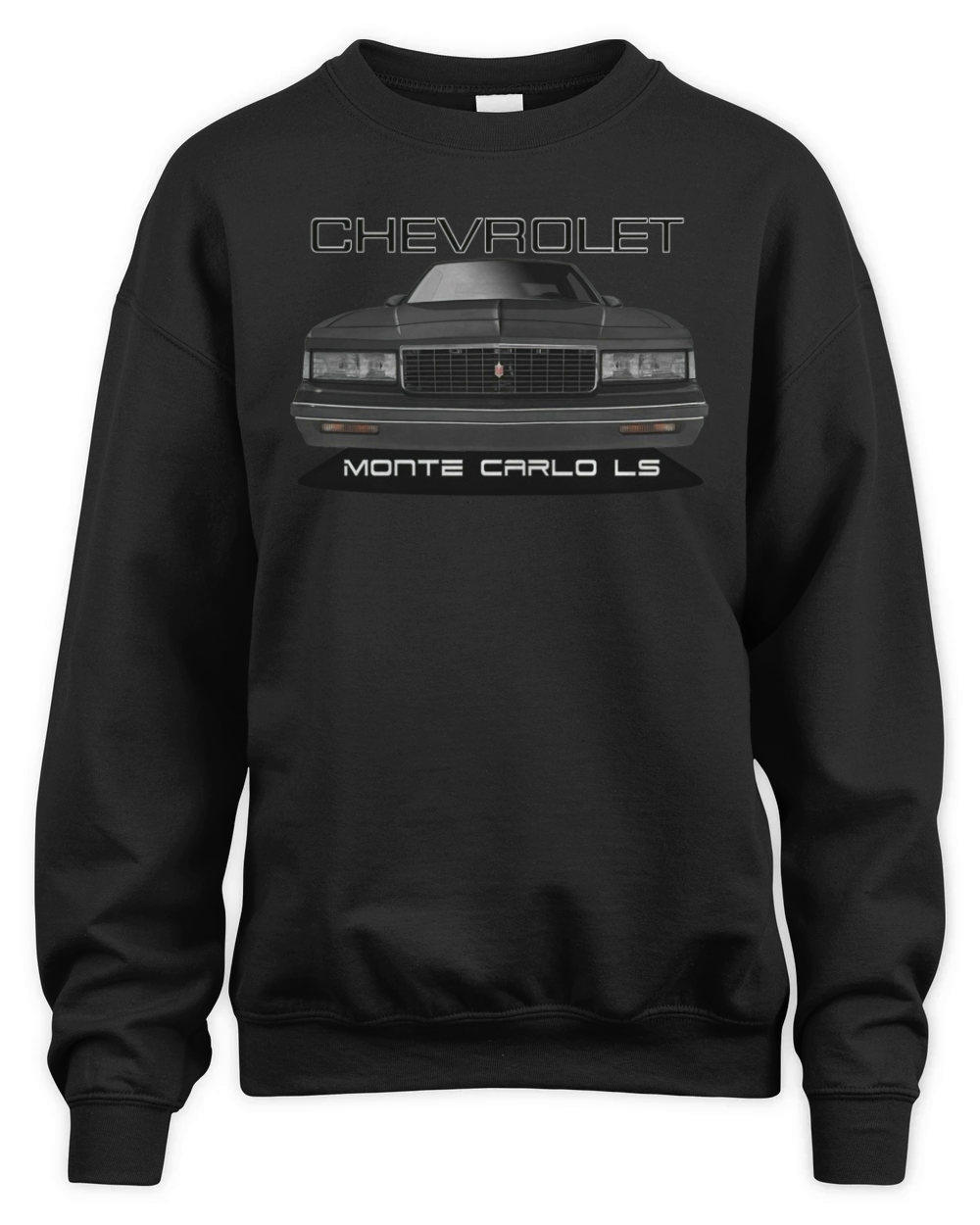1980s Monte Carlo LS Two Sided Unisex Premium Crewneck Sweatshirt