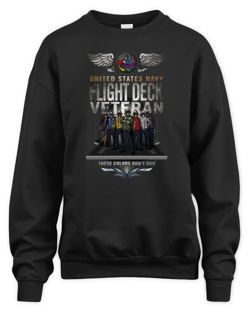 US Navy Flight Deck Veteran Unisex Premium Crewneck Sweatshirt