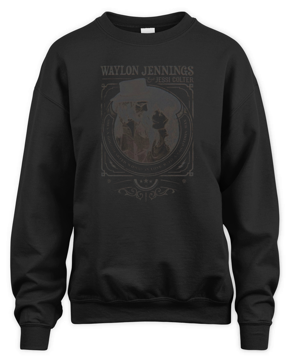Waylon Jennings Unisex Premium Crewneck Sweatshirt