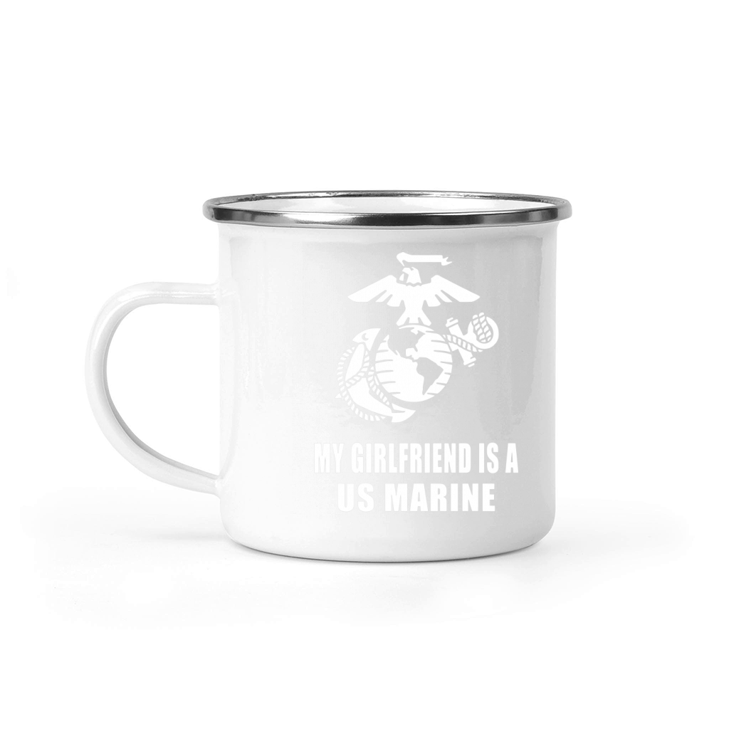 MY GIRLFRIEND IS A US MARINE Camping Mug