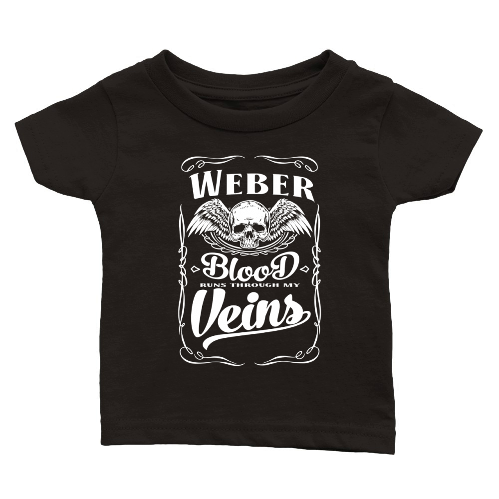 Funny Vintage Style Tshirt for Weber Classic Baby Crewneck T-shirt