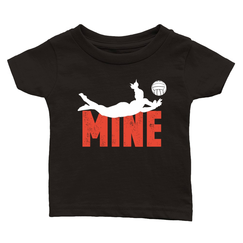Funny volleyball print - perfect gift Classic Baby Crewneck T-shirt