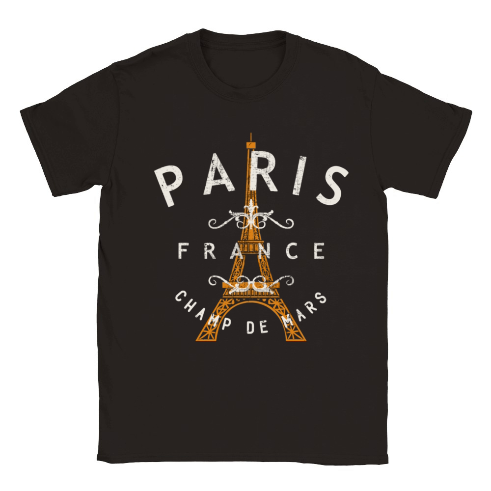 Paris France Vintage Classic Kids Crewneck T-shirt