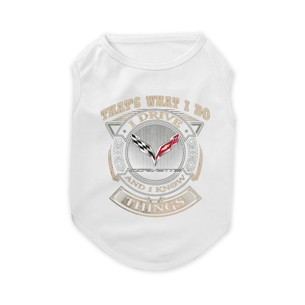 THAT WHAT I DO CORVETTE C7 Pet T-Shirt