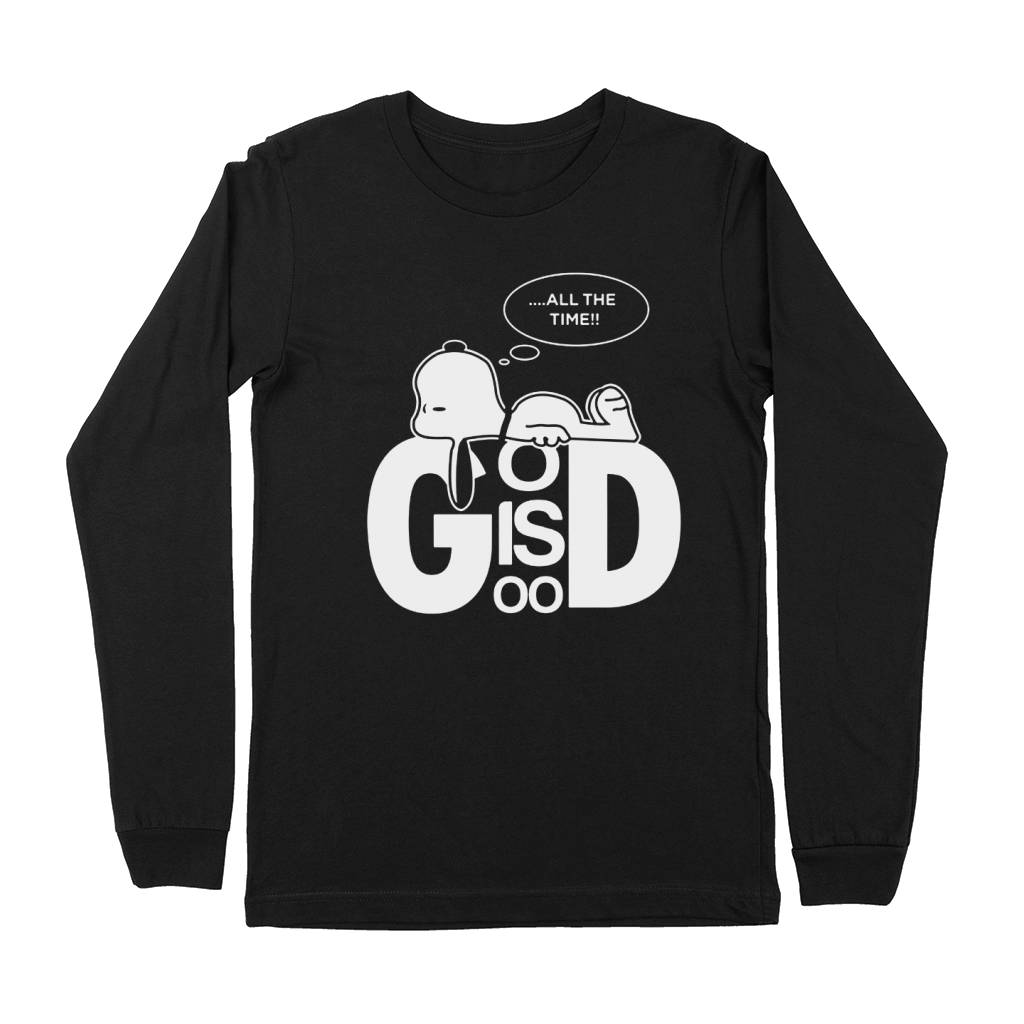 All The Time God Is Good Snoopy Dog Premium Long Sleeve