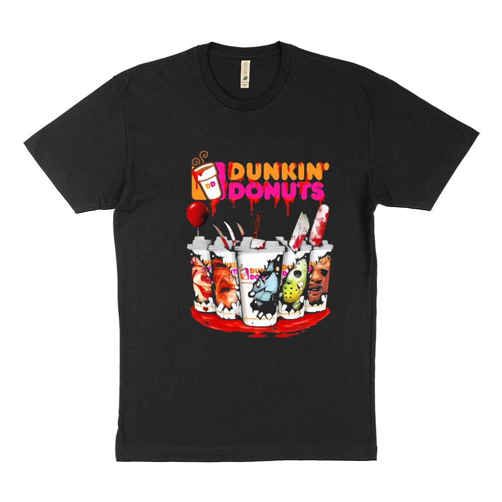Dunkin Donuts Horror character Halloween Michael Myers Sustainable T-Shirt