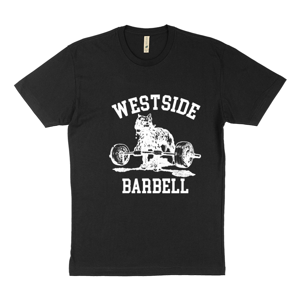 Westside barbell gym weight lifting exercise fitness shirt Sustainable T-Shirt