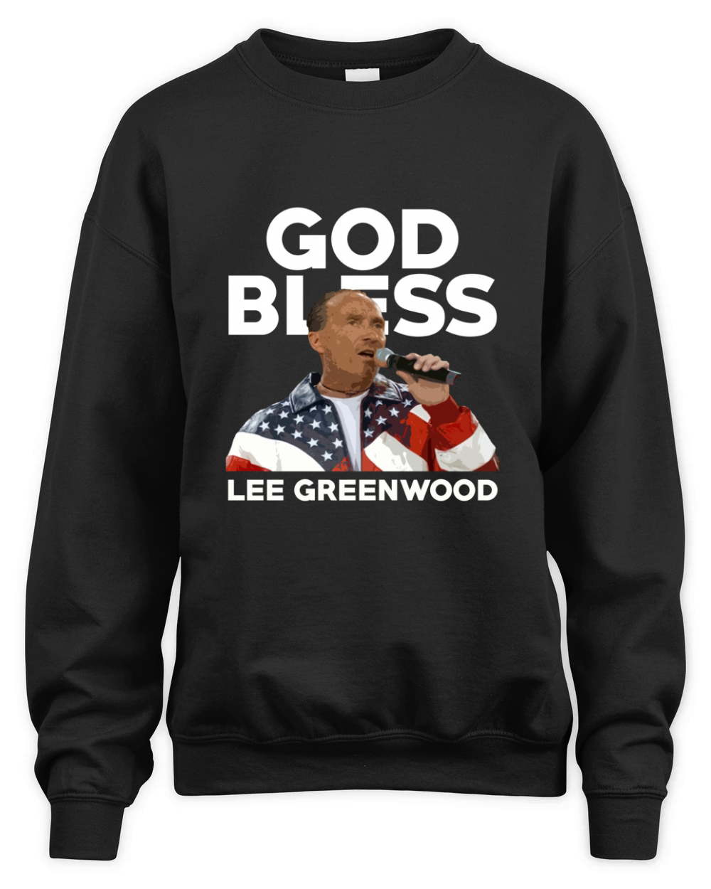 God Bless Lee Greenwood Country Music Singer Usa Legend Unisex Premium Crewneck Sweatshirt