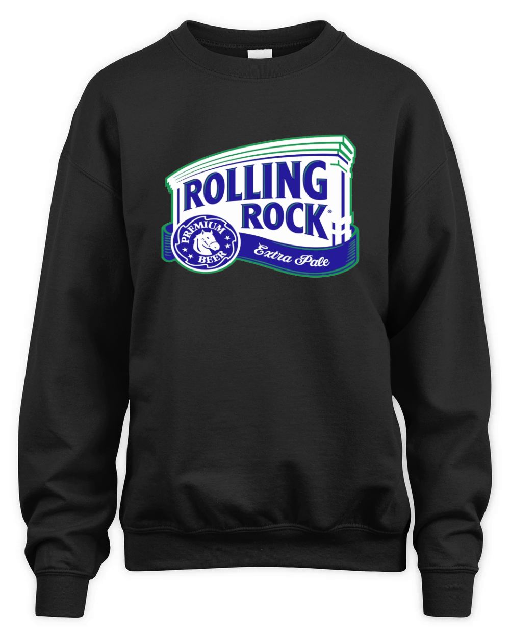 Rolling Rock Logo T-Shirt Unisex Premium Crewneck Sweatshirt
