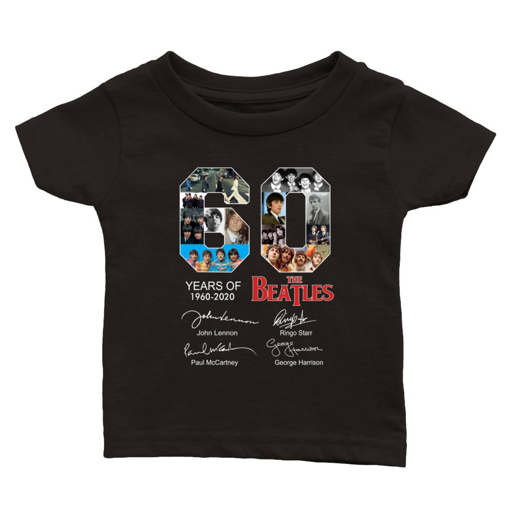 60 years of The Beatles 1960 2020 signatures autographed shirt Classic Baby Crewneck T-shirt