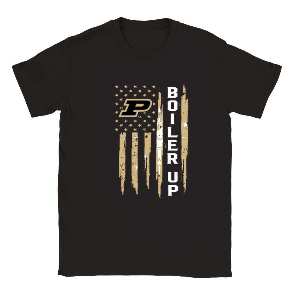 America Purdue Boiler Up Flag Classic Kids Crewneck T-shirt