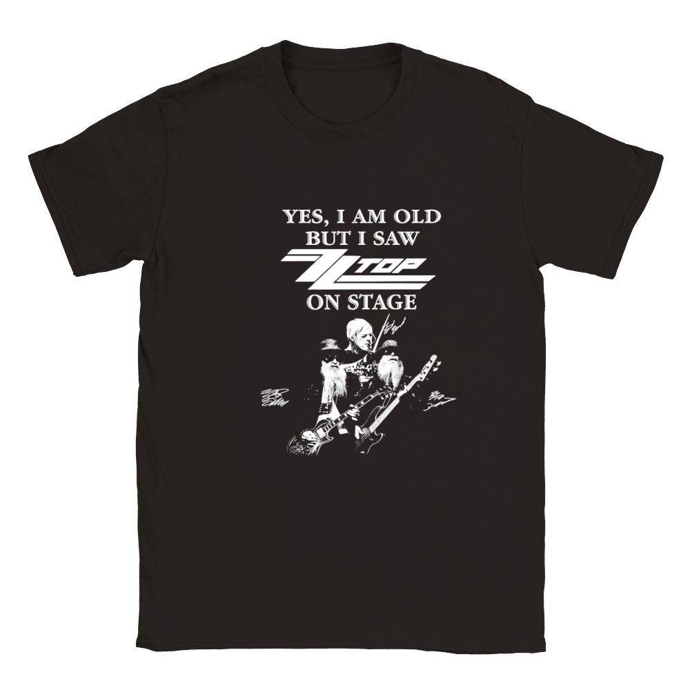Yes I am old but I saw ZZ Top in stage signatures Classic Kids Crewneck T-shirt