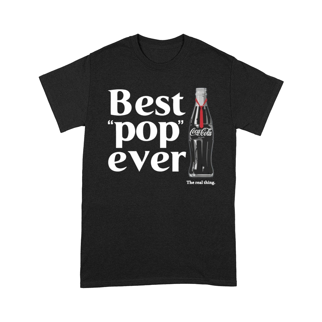 Coca-Cola Best Pop Ever Dad Bottle Graphic T-Shirt Comfort T-shirt