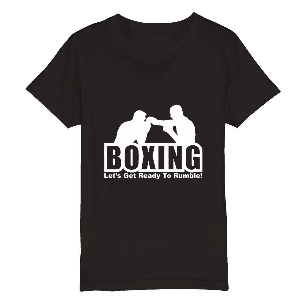 Boxing Lets Get Ready To Rumble Organic Kids Crewneck T-shirt