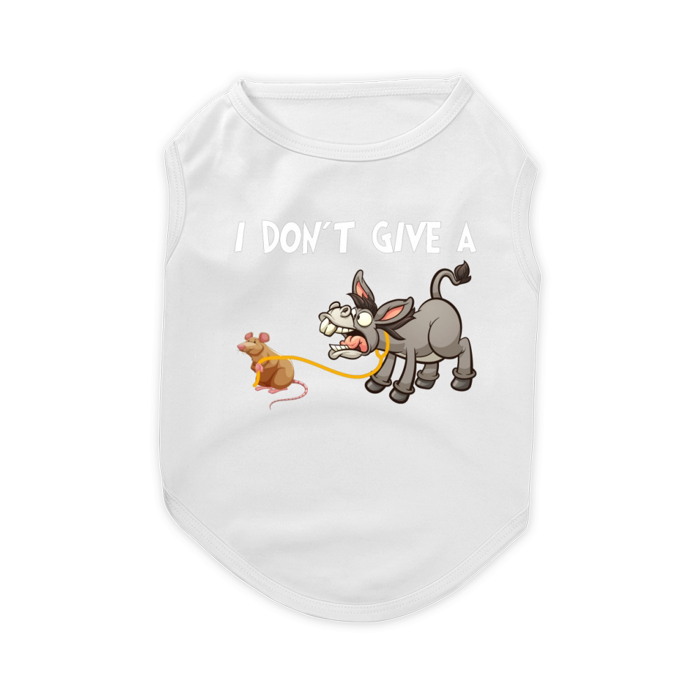 I Don’t Give A Rats Ass Mouse Walking Donkey Funny Pet T-Shirt