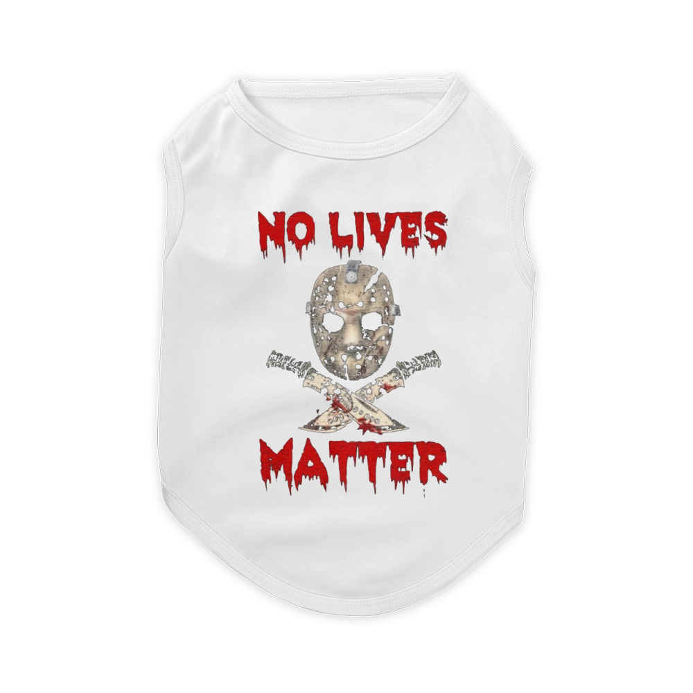 Jason Voorhees no lives matter Halloween Pet T-Shirt
