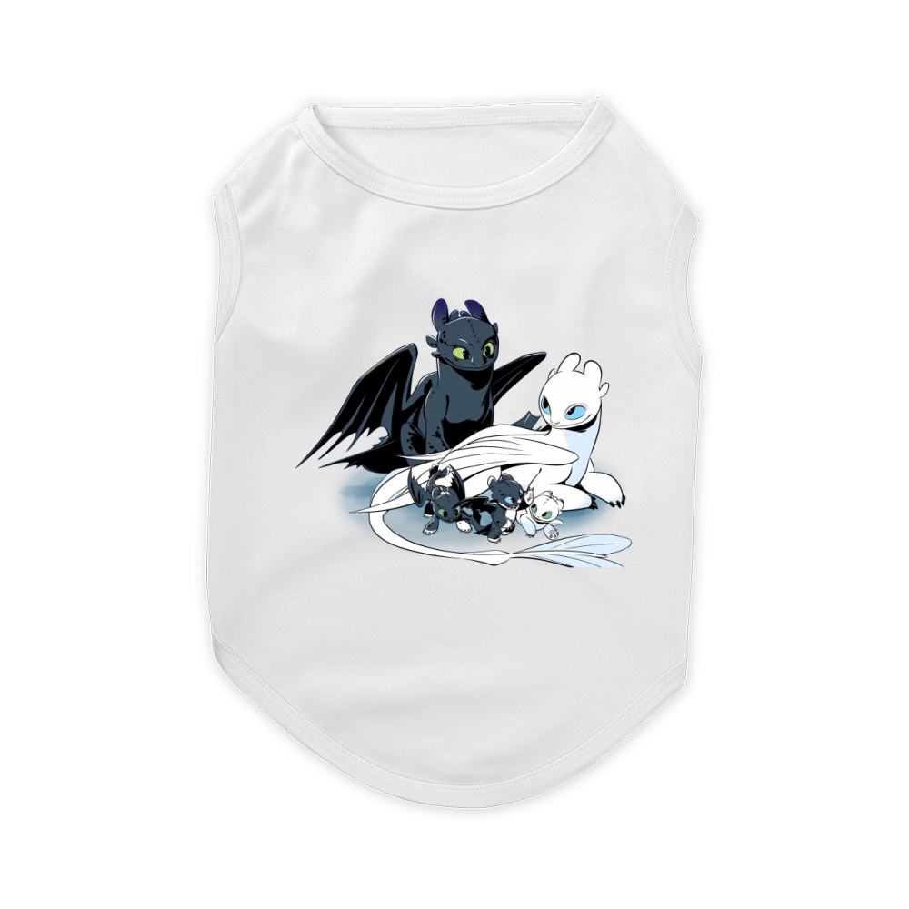 Toothless Light Fury little dragon Pet T-Shirt