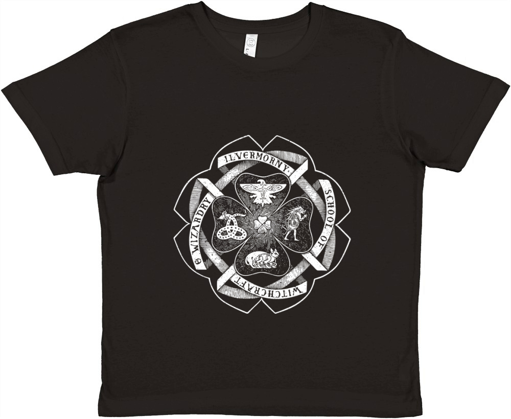 Ilvermorny School of Witchcraft and Wizardry Crest T-Shirt Premium Kids Crewneck T-shirt