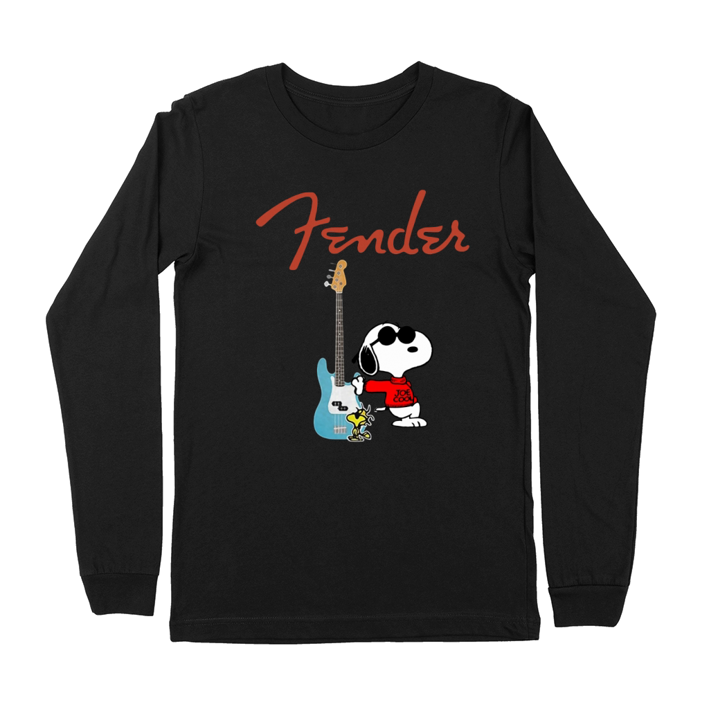 Snoopy Guitar Player Fender Premium Long Sleeve