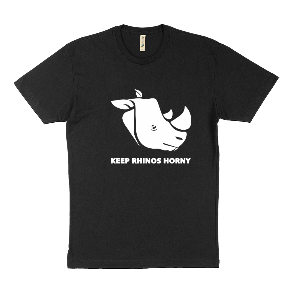 Paul Blackthorne Keep Rhinos Horny Sustainable T-Shirt