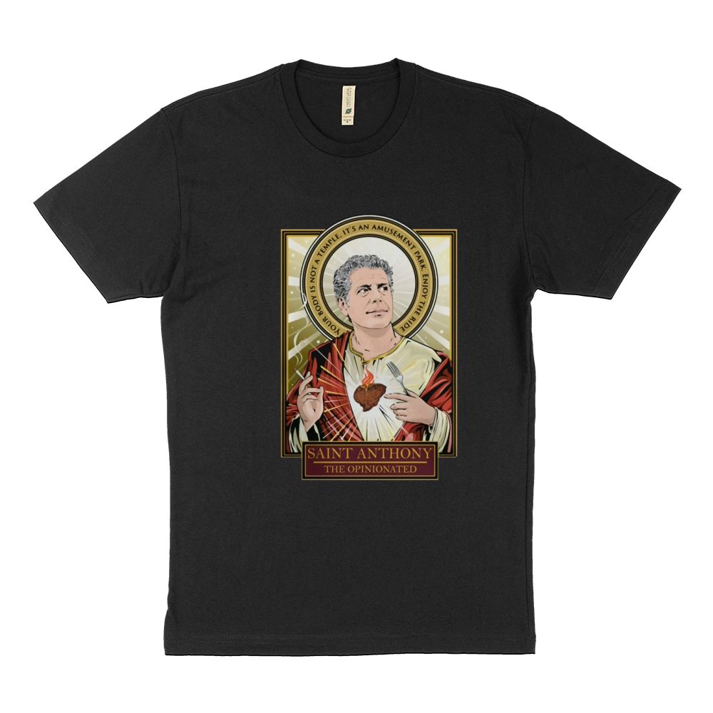 Saint Anthony Bourdain Shirt Sustainable T-Shirt