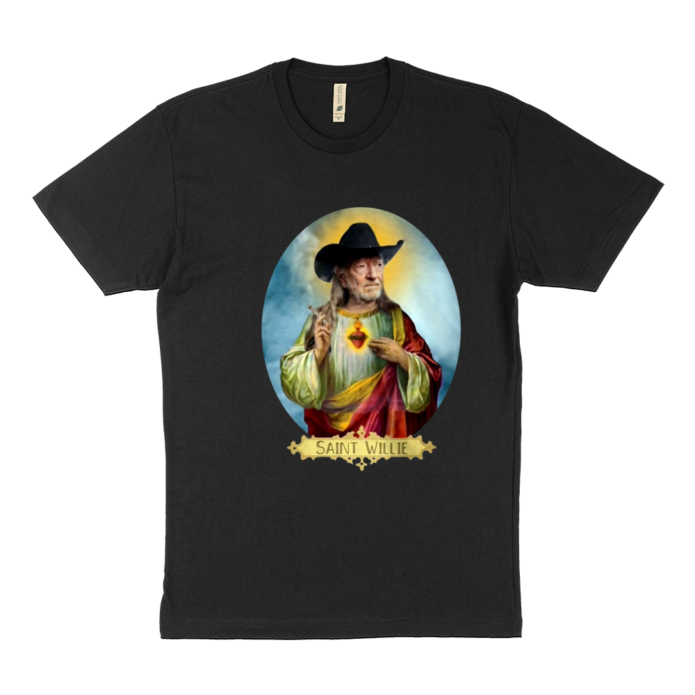 Saint Willie Nelson Prayer Candle shirt Sustainable T-Shirt