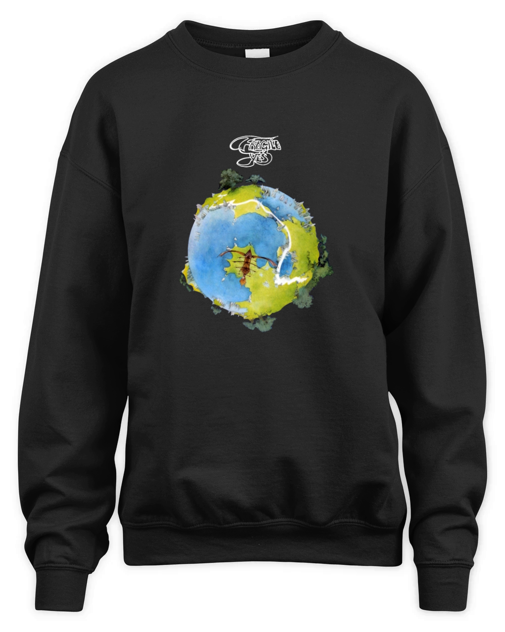 Yes Rock Band Fragile Unisex Premium Crewneck Sweatshirt