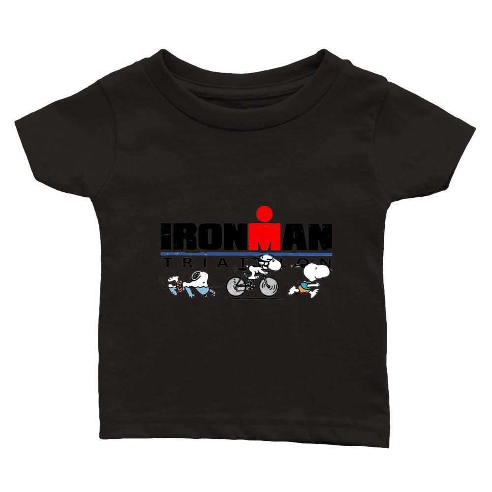 Ironman Triathlon Snoopy Classic Baby Crewneck T-shirt