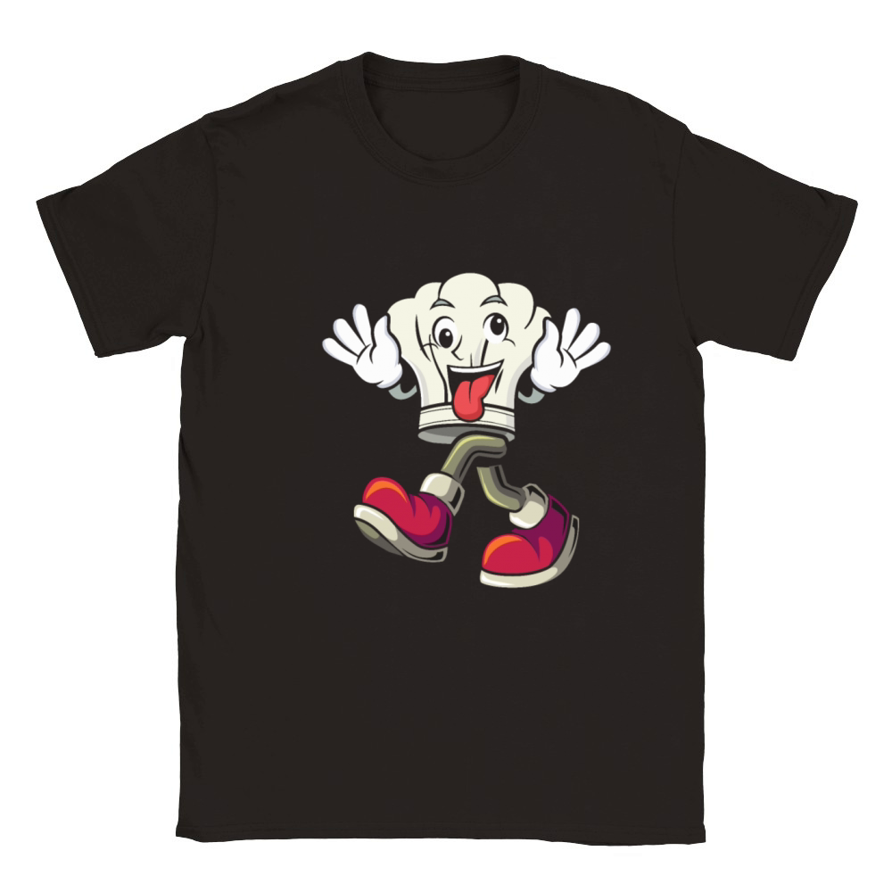 Chef's Hat With Feet Hands And Face Funny Chef's H Classic Kids Crewneck T-shirt