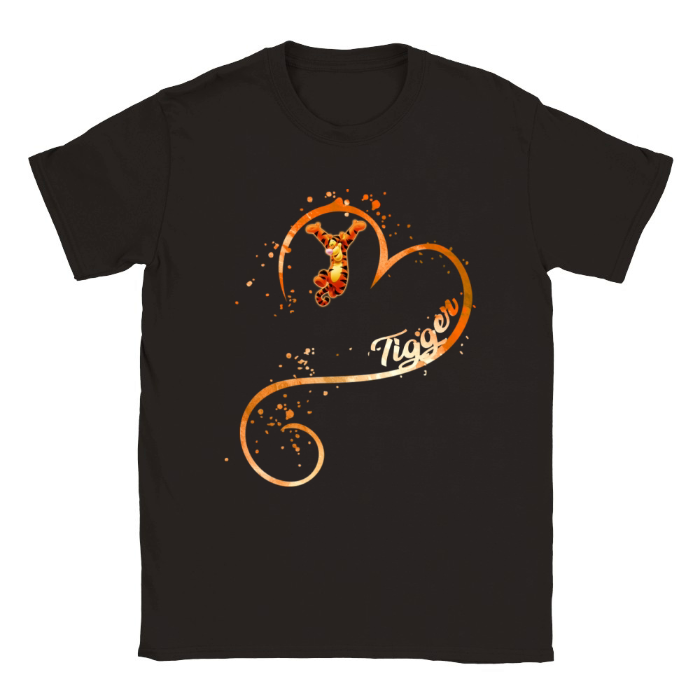 Heart Tigger Classic Kids Crewneck T-shirt