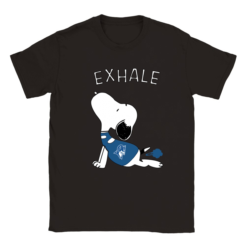 Snoopy Exhale Duke Classic Kids Crewneck T-shirt