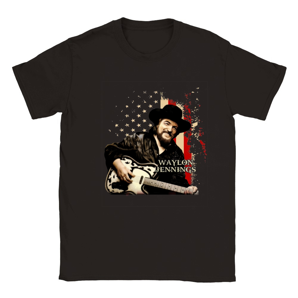 Waylon Jennings america Classic Kids Crewneck T-shirt