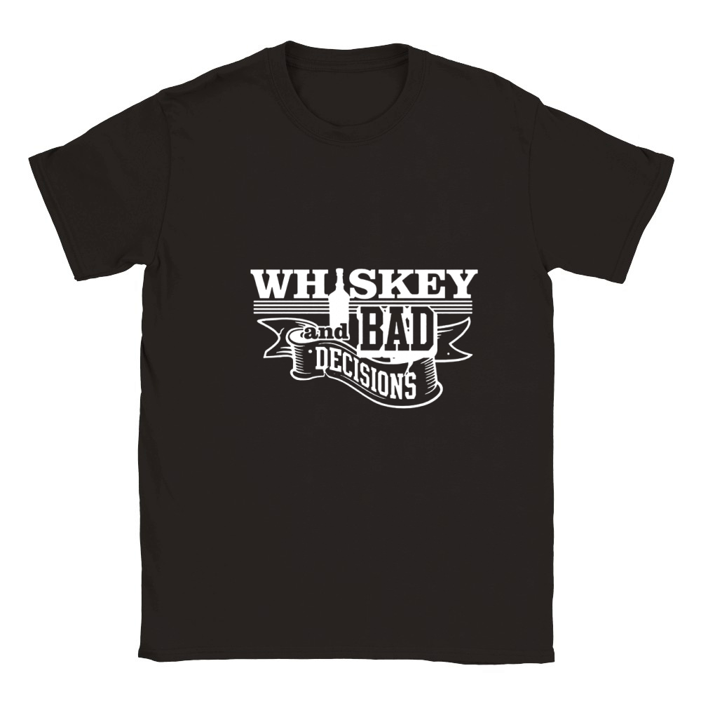 Whiskey and Bad Decisions Tee Classic Kids Crewneck T-shirt