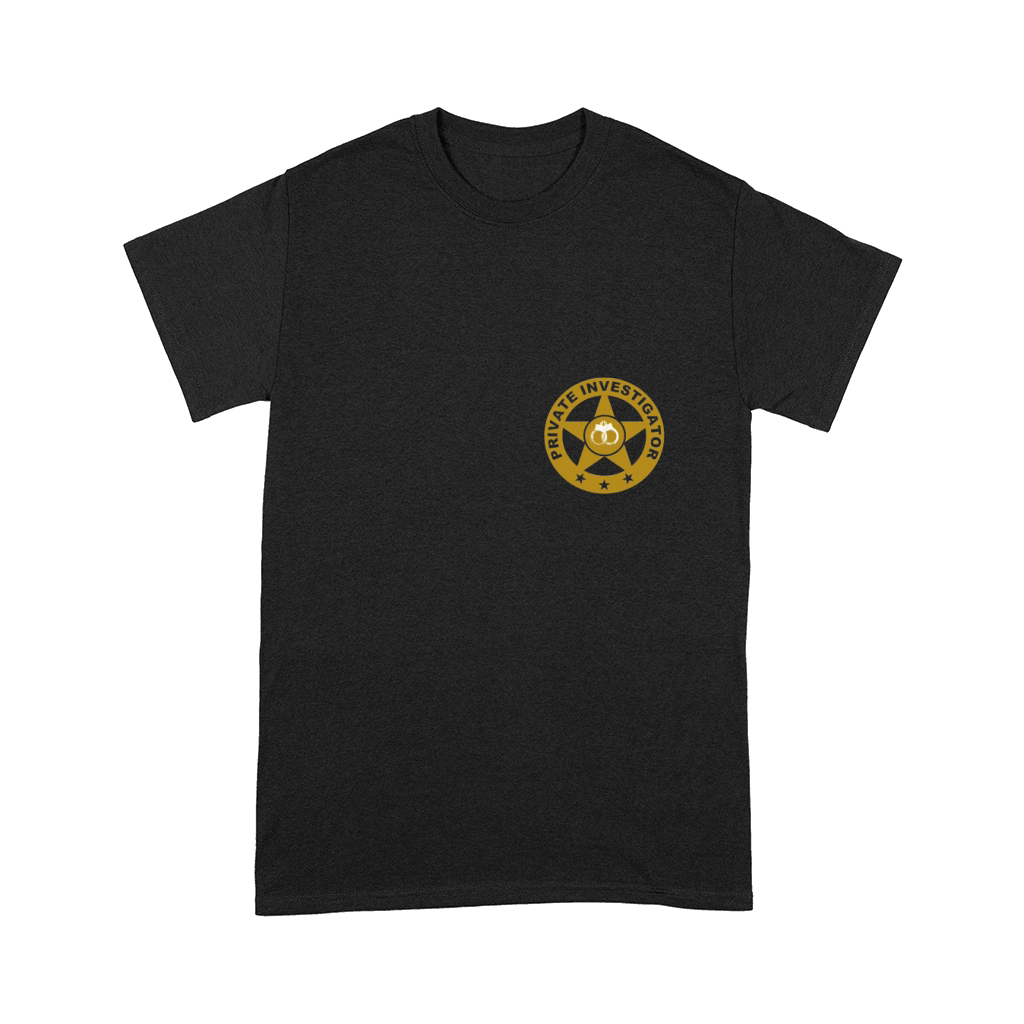 Gold Private Investigator Logo Comfort T-shirt