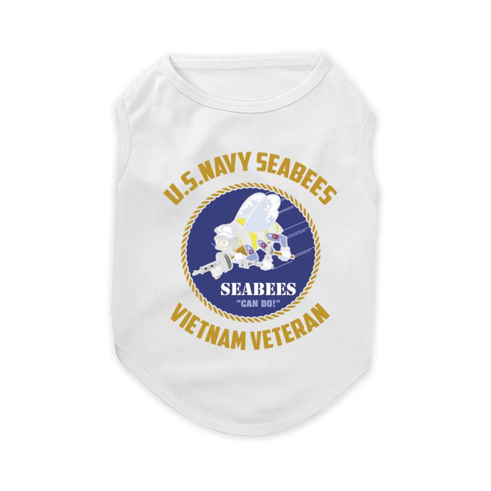 US Navy Seabees – Vietnam Veteran shirt Pet T-Shirt