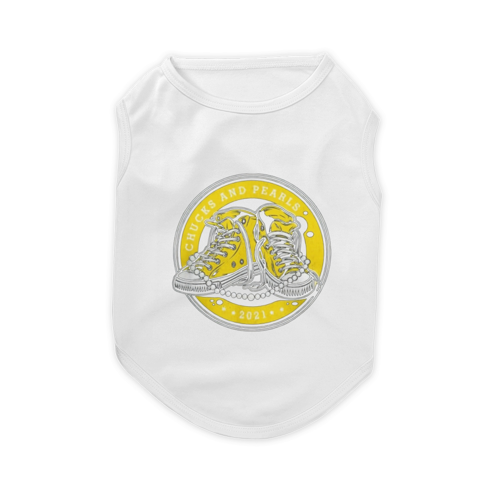 Yellow Circle Chucks And Pearls 2021 Pet T-Shirt