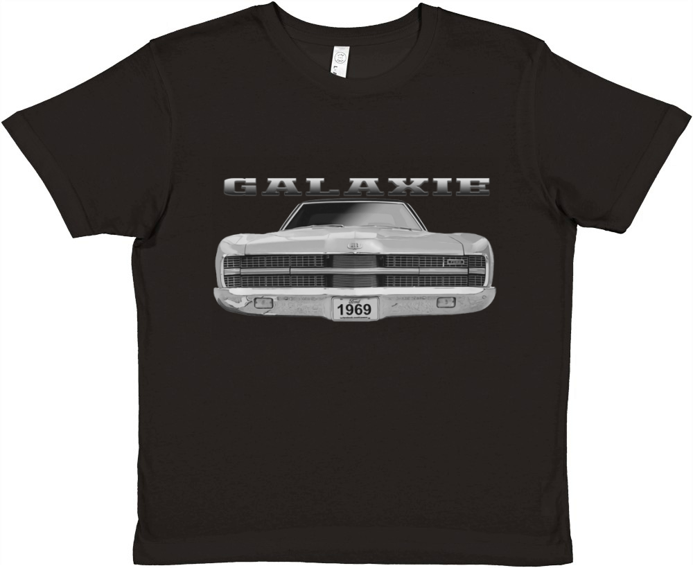 1969 Ford Galaxie LTD Two Sided White Premium Kids Crewneck T-shirt