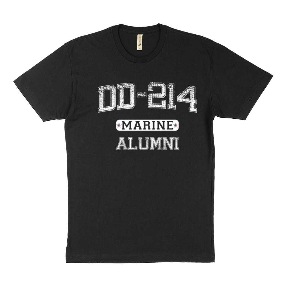 DD-214 US Marine Alumni Veteran Sustainable T-Shirt