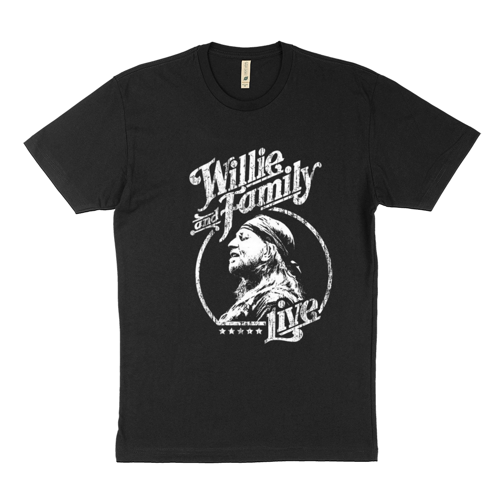 EXCLUSIVE WILLIE AND FAMILY LIVE VINTAGE HEATHER Sustainable T-Shirt