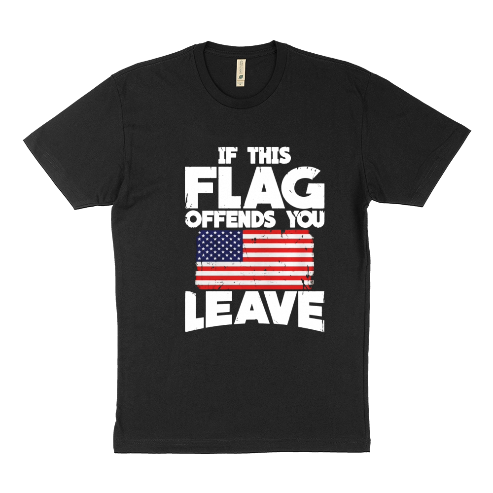 If Flag Offends You Leave National Anthem Veteran T-Shirt Sustainable T-Shirt