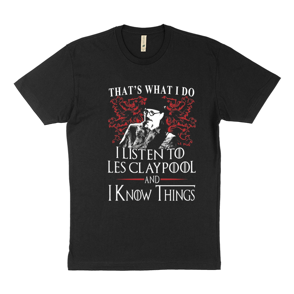 Les Claypool I KNOW THINGS Sustainable T-Shirt