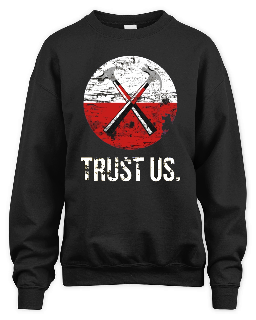PINK FLOYD TRUST US WORN Unisex Premium Crewneck Sweatshirt